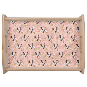 Letter V Serving Tray