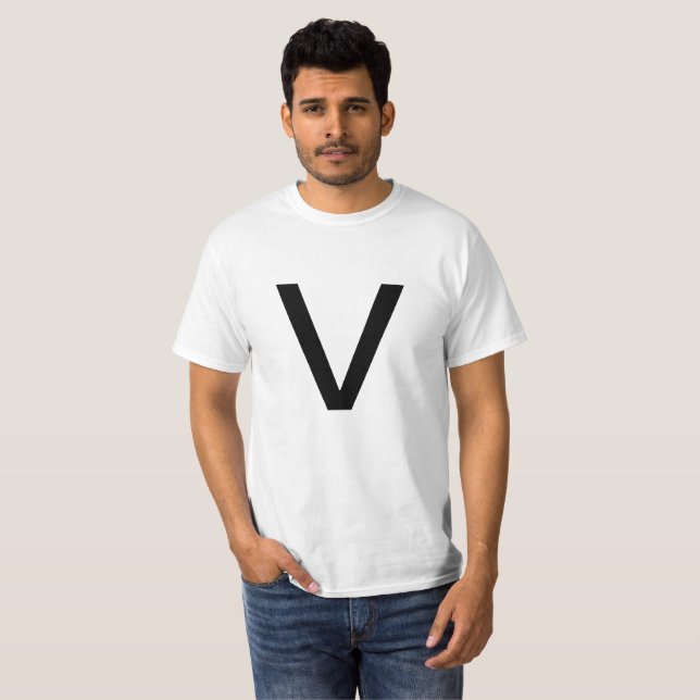Letter V T-Shirt (Front Full)