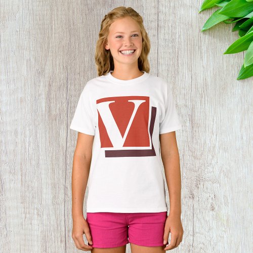 Letter V T_Shirt