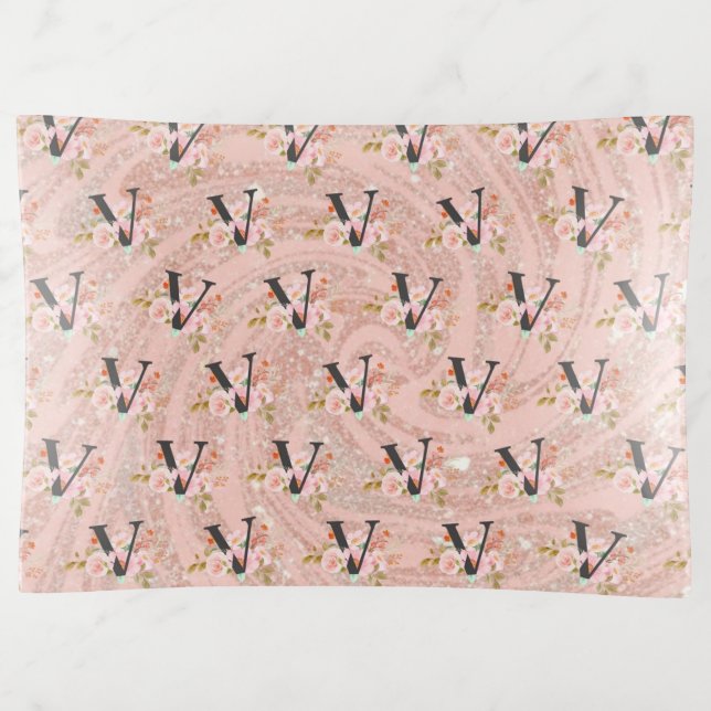 Letter V Trinket Tray (Front)