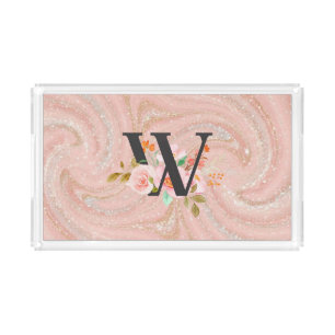Letter W Acrylic Tray