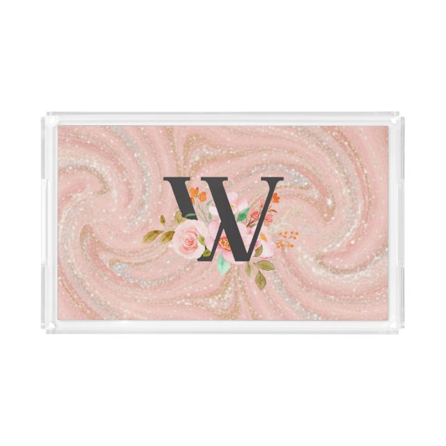 Letter W Acrylic Tray (Front)