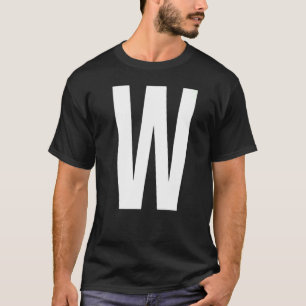 LETTER W ALPHABET MONOGRAM INITIAL T-Shirt