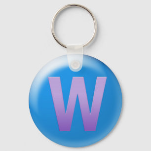 Letter W Keychain