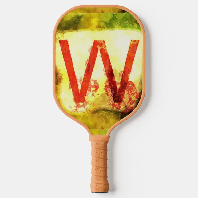   Letter W Pickleball Paddle (Front)