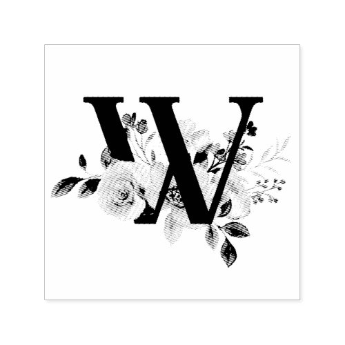 Letter W Self-inking Stamp