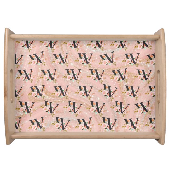 Letter W Serving Tray (Front)