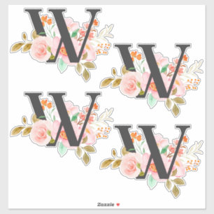 Letter W Sticker