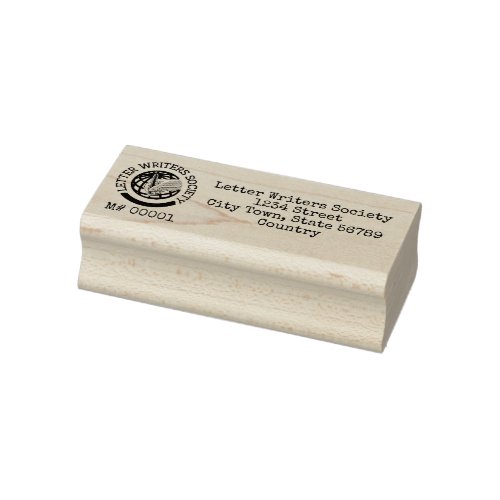 Letter Writers Society Member Return Address Stamp