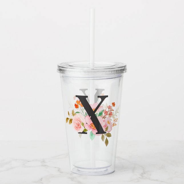 Letter X Acrylic Tumbler (Front)