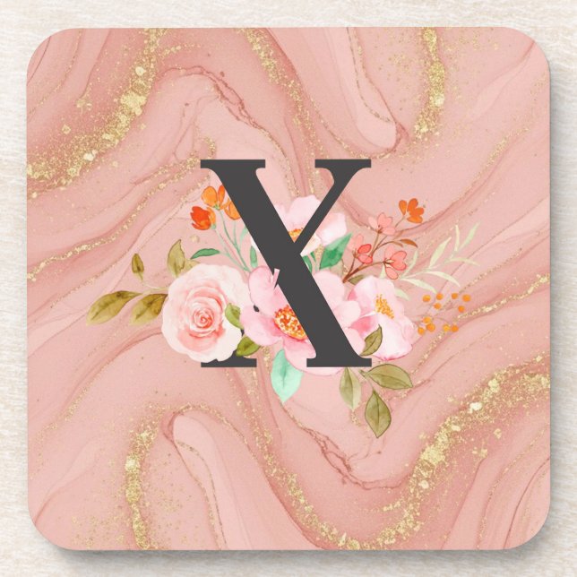 Letter X Beverage Coaster (Front)
