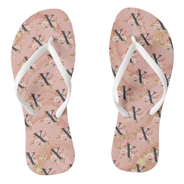 Letter X Flip Flops (Footbed)