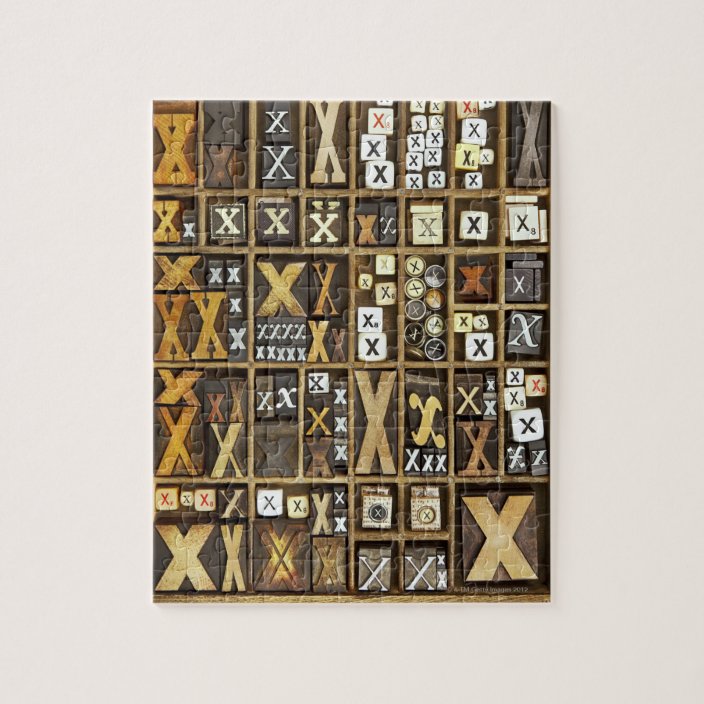 Letter X Jigsaw Puzzle
