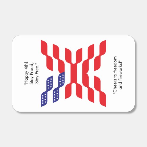 Letter X Monogram USA Flag Matchboxes