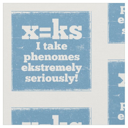 letter x phenome ks sound phonics fabric