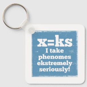 letter x phenome ks sound phonics keychain