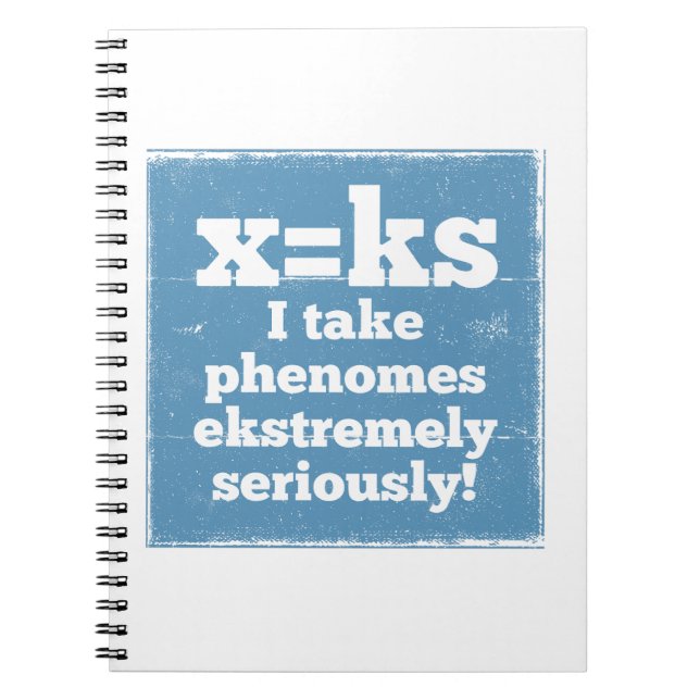 letter x phenome ks sound phonics notebook (Front)