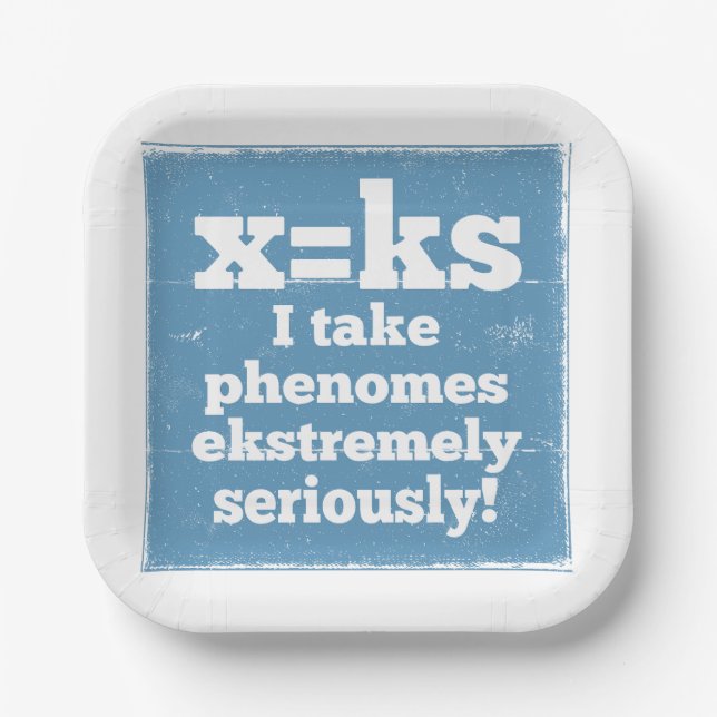 letter x phenome ks sound phonics paper plates (Front)