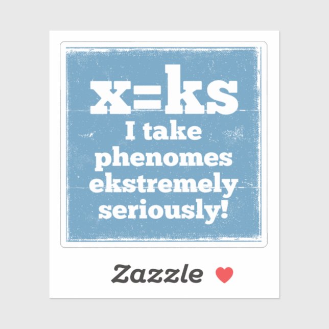letter x phenome ks sound phonics sticker (Sheet)