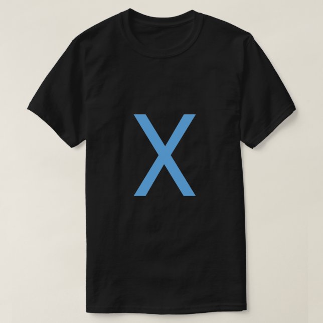Letter X T-shirt (Design Front)
