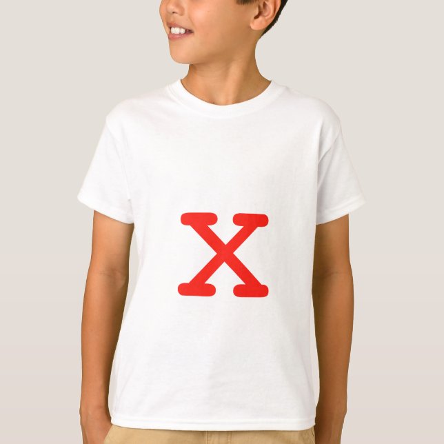 Letter X T-Shirt (Front)