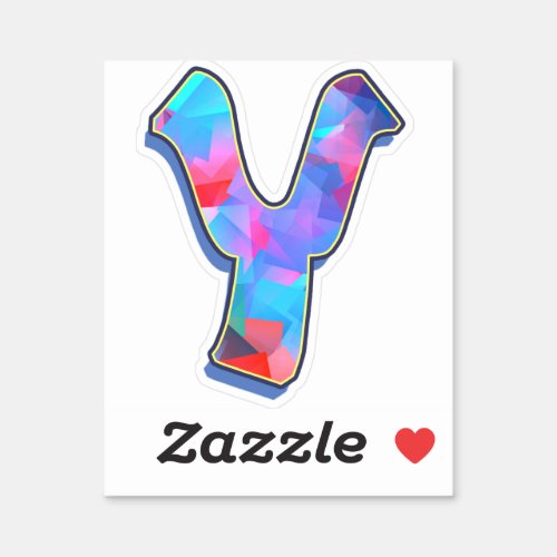 Letter Y _ Color Mix Sticker