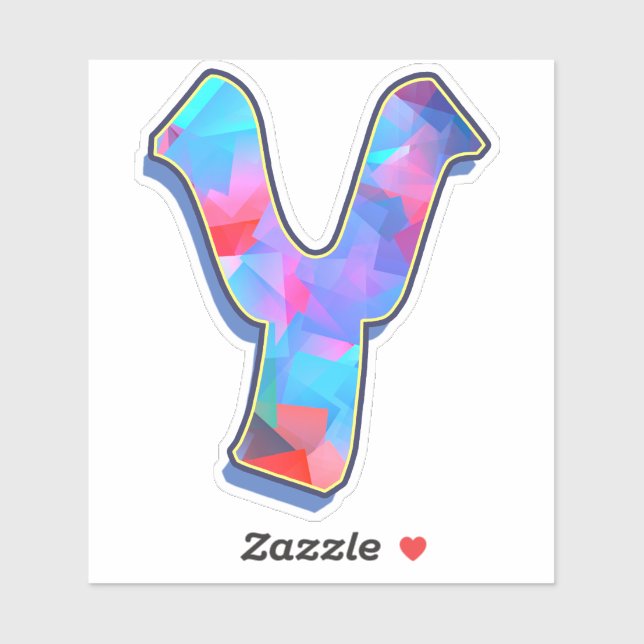 Letter Y_ Graffiti Alphabet Letters Sticker (Sheet)