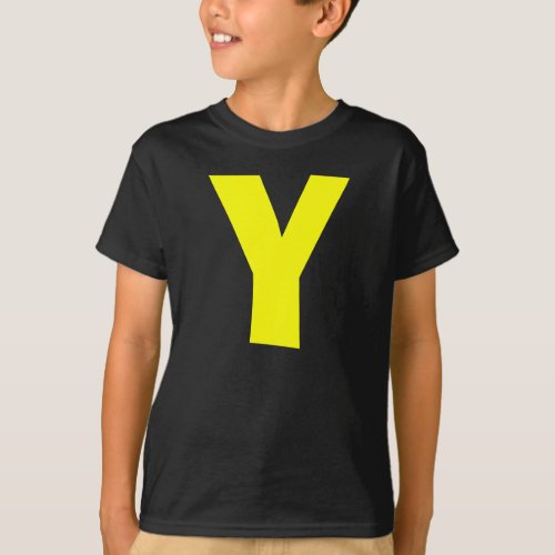 Letter Y Kids Shirt