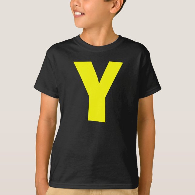 Letter Y Kids Shirt (Front)