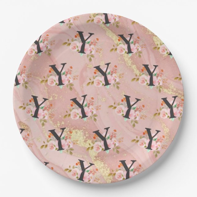 Letter Y Paper Plates (Front)