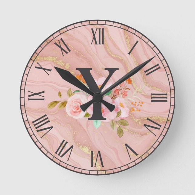 Letter Y Round Clock (Front)