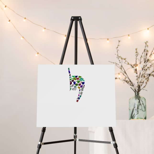 Letter 'YOD' Foam Board (In Situ (Stand))