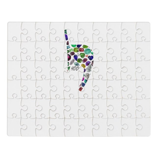 Letter 'YOD' Jigsaw Puzzle (Puzzle Horizontal)