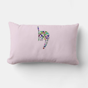 Letter 'YOD' Lumbar Pillow