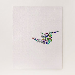 Letter 'YOD' made with Gems in All Colors Jigsaw Puzzle