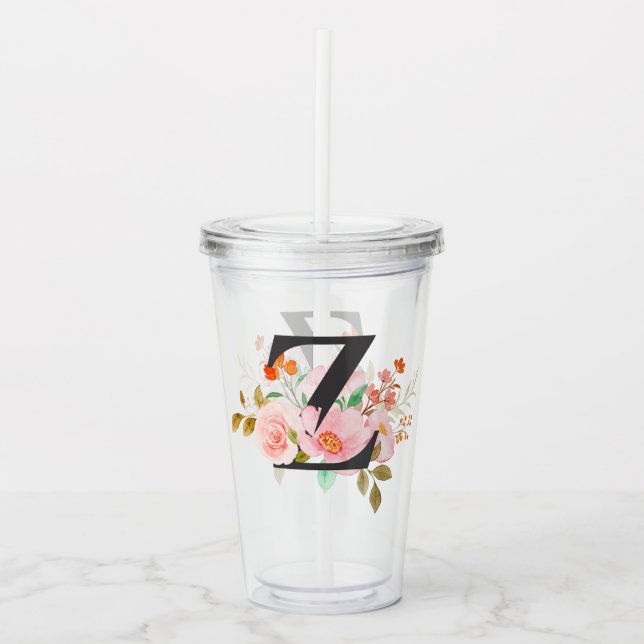 Letter Z Acrylic Tumbler (Front)