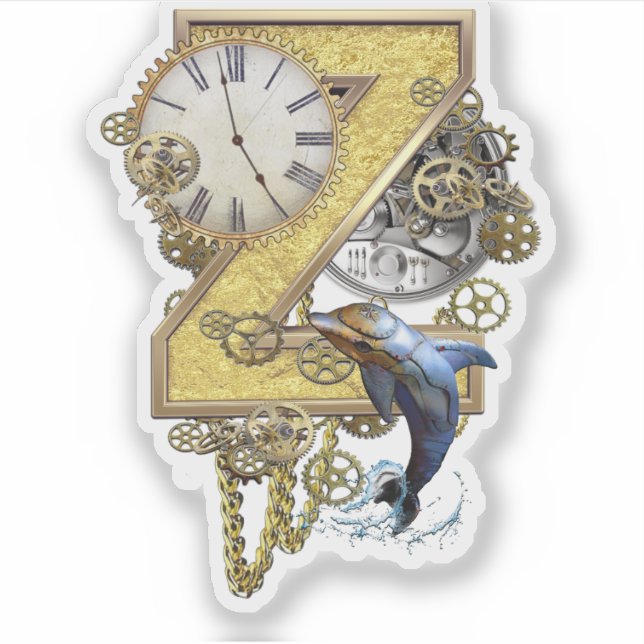 Letter Z Birthday customization Sticker (Front)