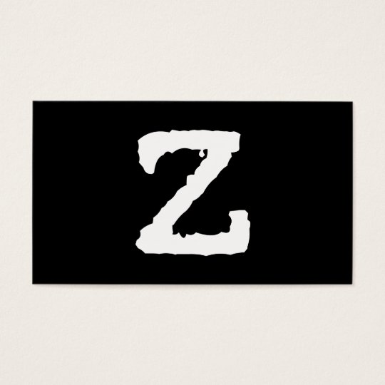 Letter Z Business Card | Zazzle.com