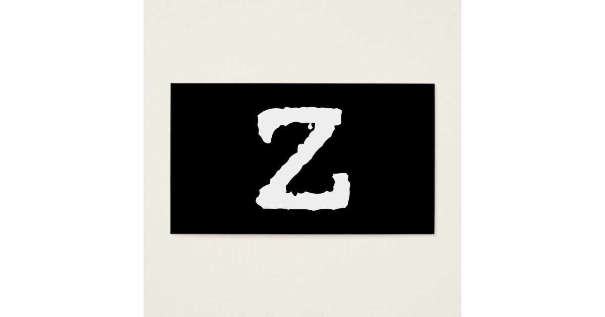 Letter Z Business Card | Zazzle.com