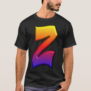 Letter Z, Colorful Graffiti Alphabet Z    T-Shirt