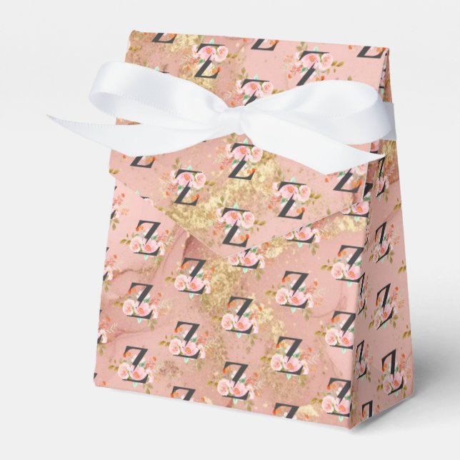 Letter Z Favor Boxes (Front Side)