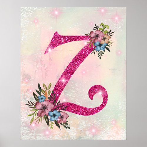 Letter Z Initial  Poster