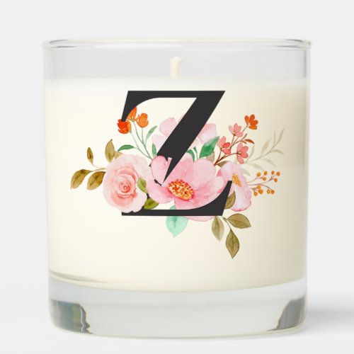 Letter Z Scented Candle