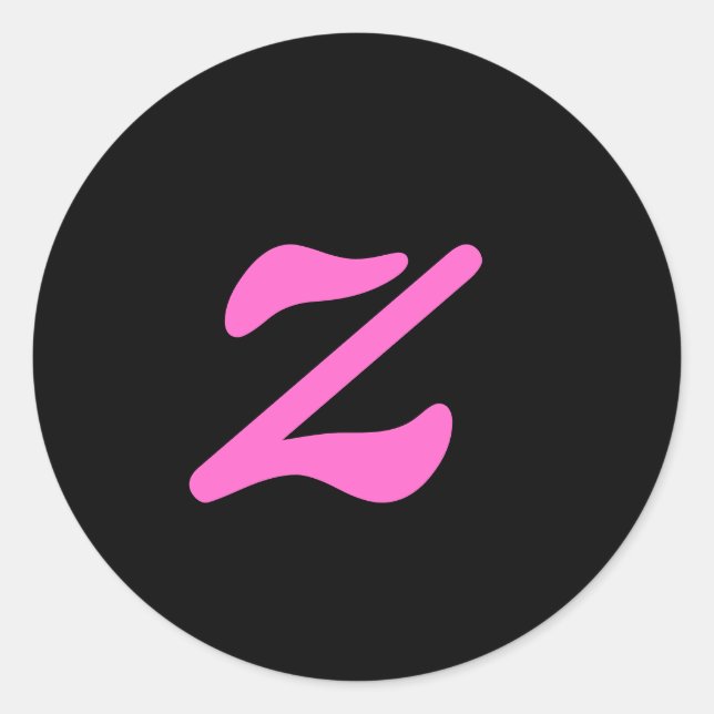 Letter z Sticker (Front)