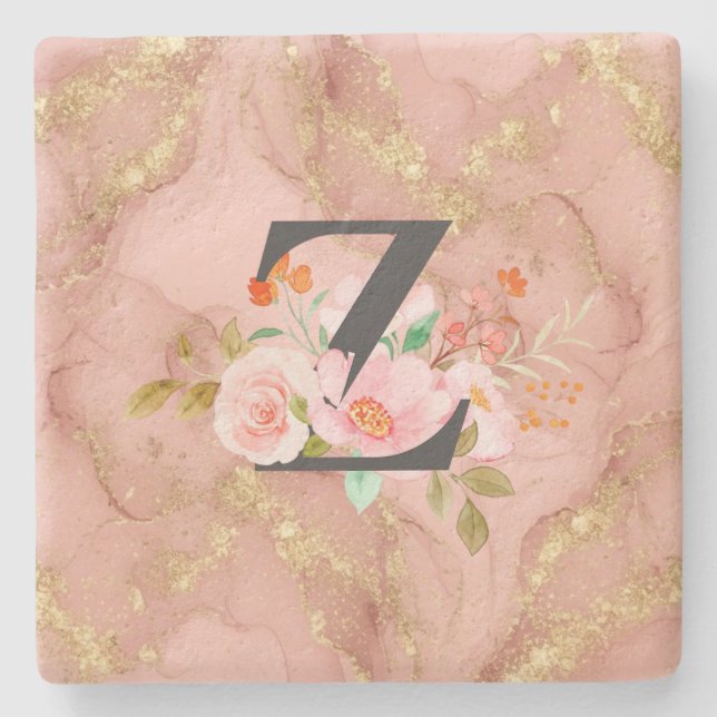 Letter Z Stone Coaster (Front)