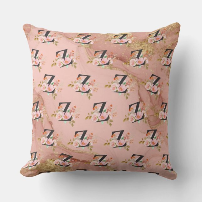 Letter Z Throw Pillow (Front)