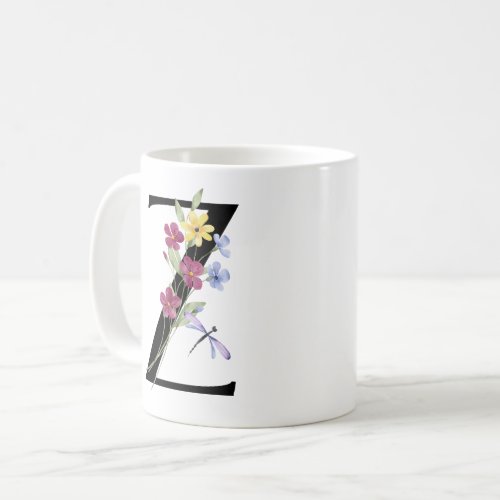 Letter Z with flowers Coffee Mug