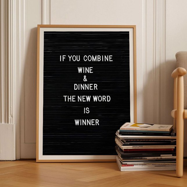 Letterboard Print Wine Print Funny Kitchen Print  (Creator Uploaded)