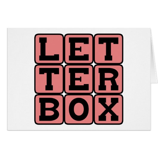 Letterbox, Screen Ratio Cards (Front Horizontal)