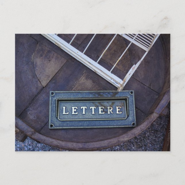Lettere (Letters) Postcard (Front)